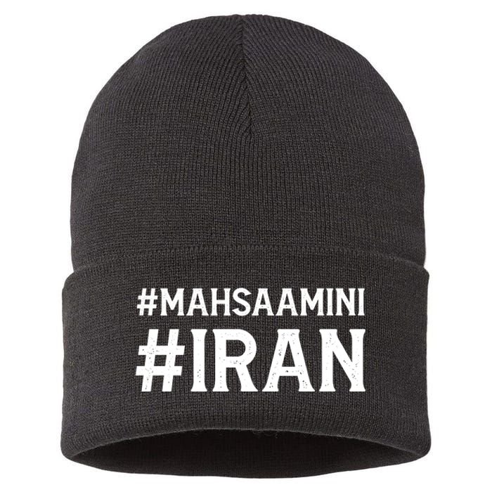 Mahsa Amini Iran Justice Sustainable Knit Beanie