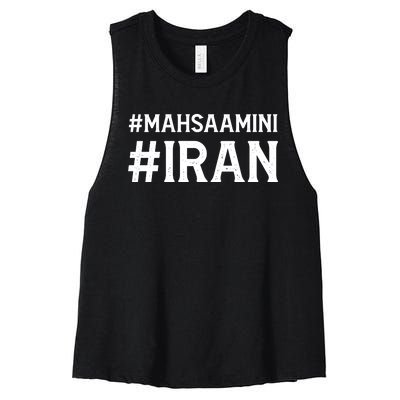 Mahsa Amini Iran Justice Women's Racerback Cropped Tank