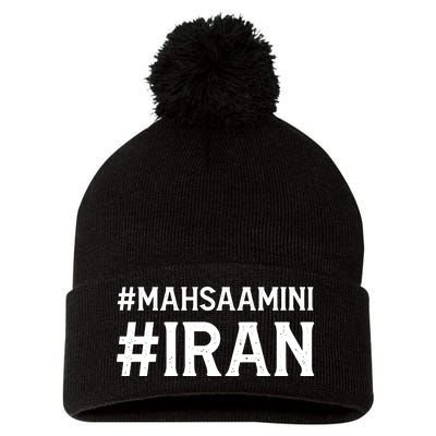 Mahsa Amini Iran Justice Pom Pom 12in Knit Beanie