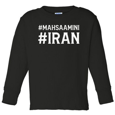 Mahsa Amini Iran Justice Toddler Long Sleeve Shirt