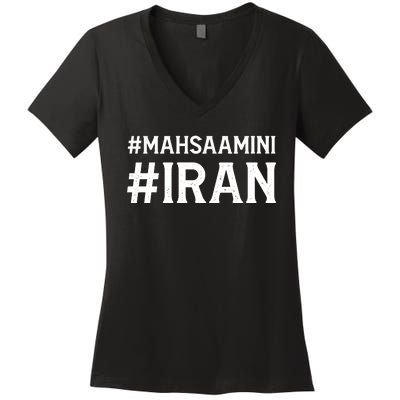 Mahsa Amini Iran Justice Women's V-Neck T-Shirt