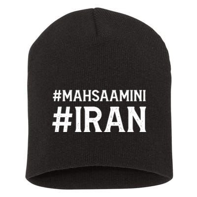 Mahsa Amini Iran Justice Short Acrylic Beanie