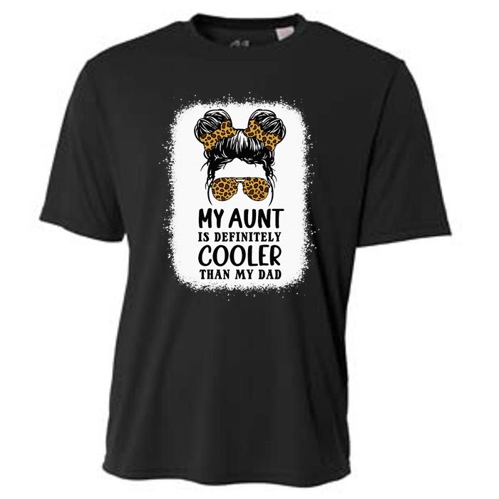 My Aunt Is Definitely Cooler Than My Dad Niece Nephew Cooling Performance Crew T-Shirt