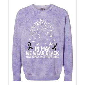 Melanoma Awareness In may we wear Melanoma Cancer Awareness Colorblast Crewneck Sweatshirt