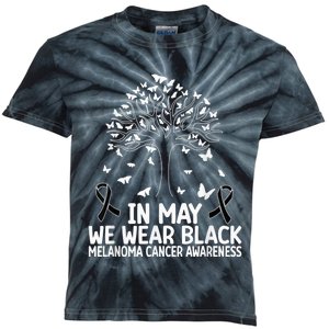 Melanoma Awareness In may we wear Melanoma Cancer Awareness Kids Tie-Dye T-Shirt