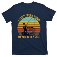 My Arm Is In A Cast Funny Fishing Gifts  Fisherman T-Shirt