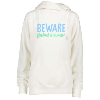 My Aunt Is A Lawyer For Attorneys Gift Womens Funnel Neck Pullover Hood