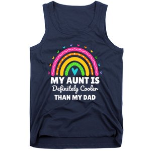  My Aunt Is Definitely Cooler Than My Dad Auntie Niece Nephew Tank Top