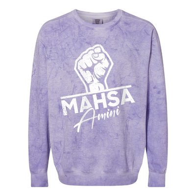 Mahsa Amini Iran MAHSAAMINI Colorblast Crewneck Sweatshirt