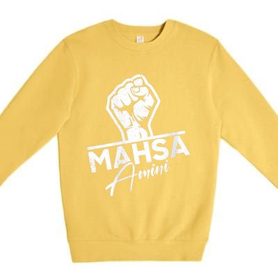 Mahsa Amini Iran MAHSAAMINI Premium Crewneck Sweatshirt