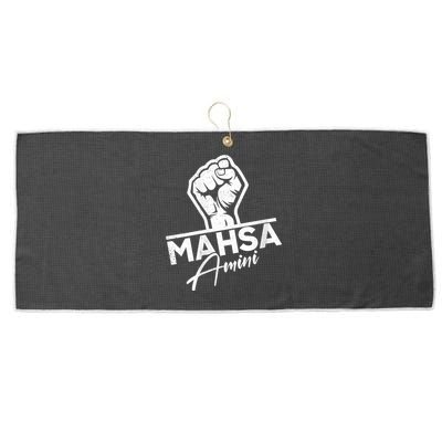 Mahsa Amini Iran MAHSAAMINI Large Microfiber Waffle Golf Towel