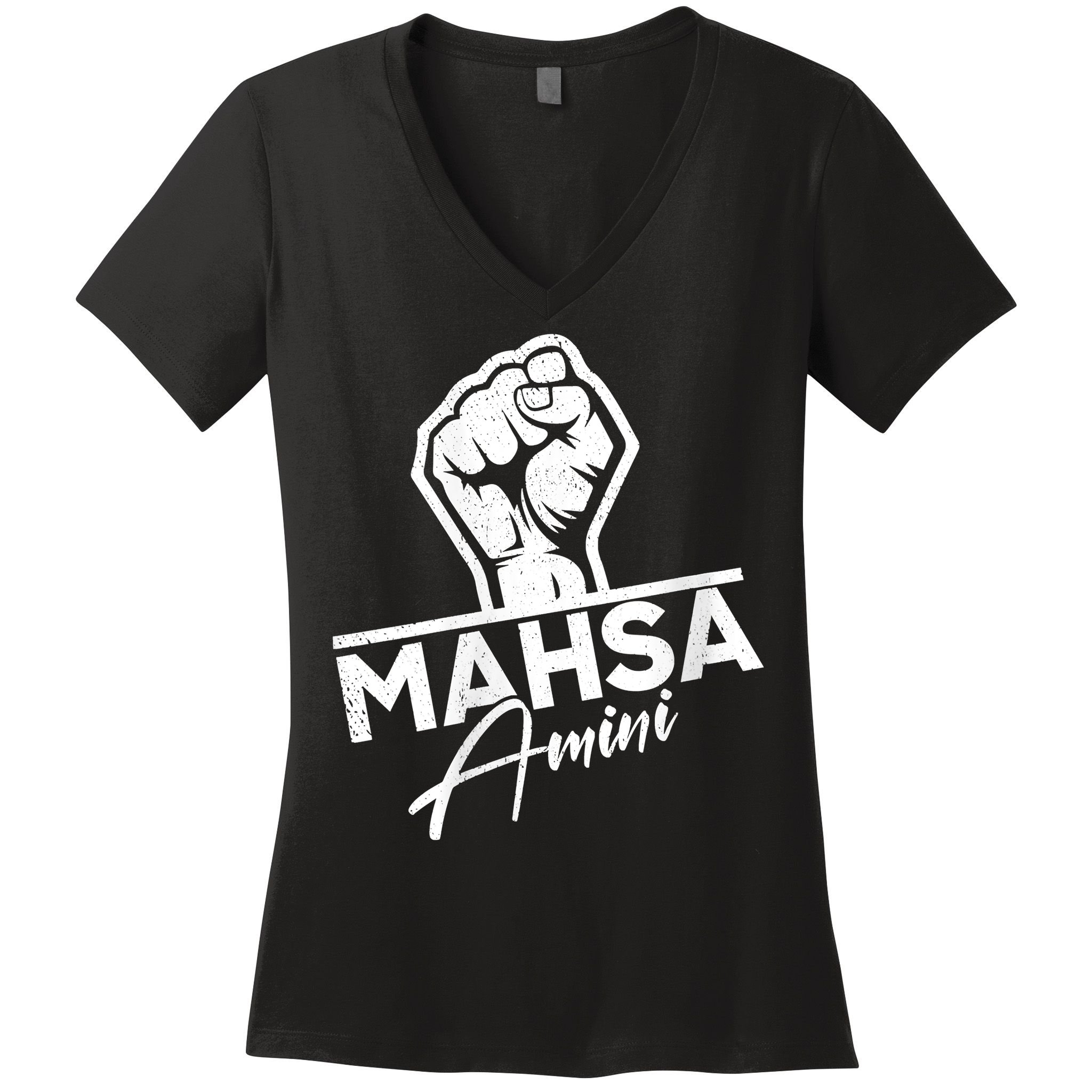 Mahsa Amini Iran MAHSAAMINI Women's V-Neck T-Shirt