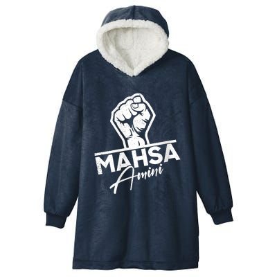 Mahsa Amini Iran MAHSAAMINI Hooded Wearable Blanket