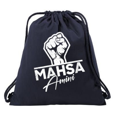 Mahsa Amini Iran MAHSAAMINI Drawstring Bag