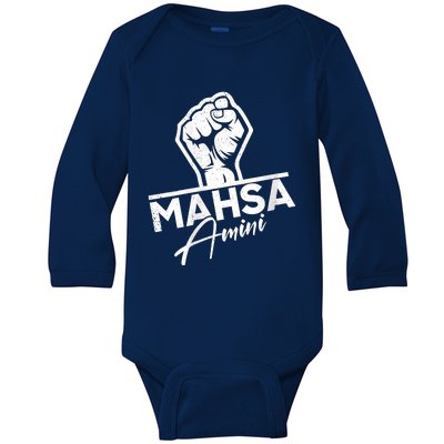 Mahsa Amini Iran MAHSAAMINI Baby Long Sleeve Bodysuit