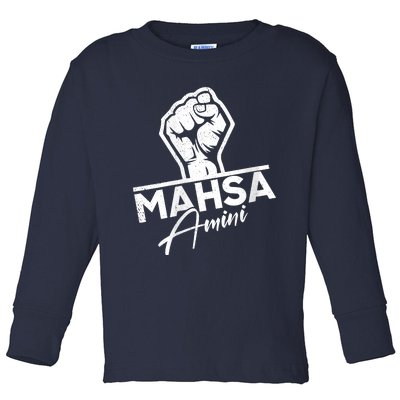 Mahsa Amini Iran MAHSAAMINI Toddler Long Sleeve Shirt