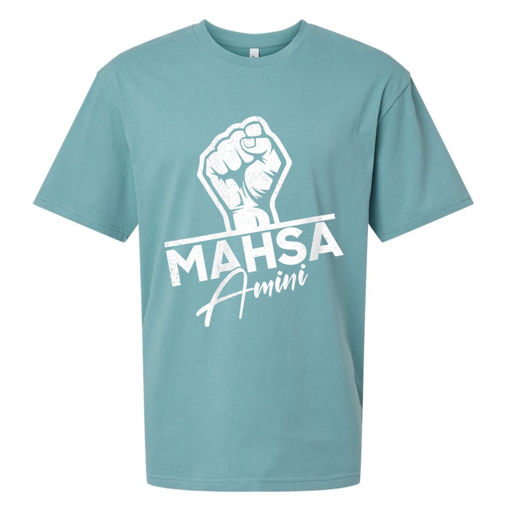 Mahsa Amini Iran MAHSAAMINI Sueded Cloud Jersey T-Shirt