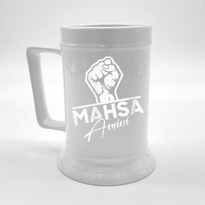 Mahsa Amini Iran MAHSAAMINI Beer Stein