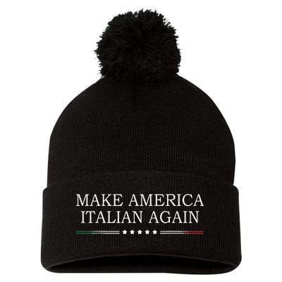 Make America Italian Again Pom Pom 12in Knit Beanie