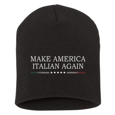 Make America Italian Again Short Acrylic Beanie