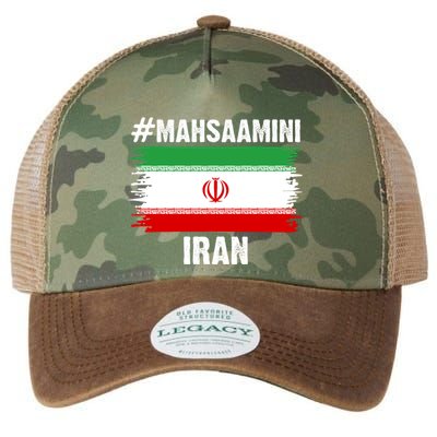 Mahsa Amini Iran Flag Support Womens Rights Legacy Tie Dye Trucker Hat