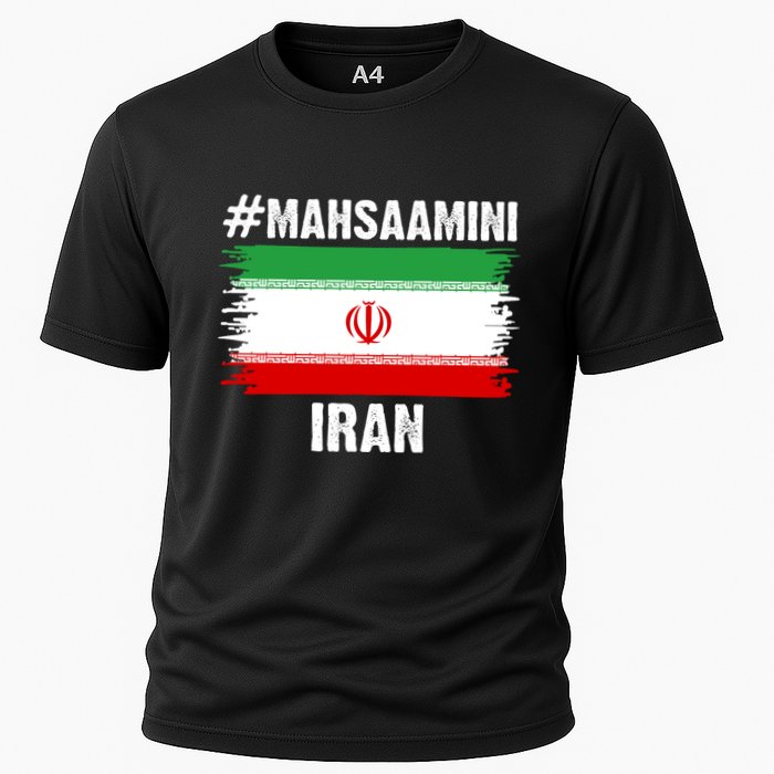Mahsa Amini Iran Flag Support Womens Rights Cooling Performance Crew T-Shirt