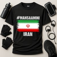 Mahsa Amini Iran Flag Support Womens Rights Cooling Performance Crew T-Shirt