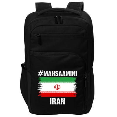 Mahsa Amini Iran Flag Support Womens Rights Impact Tech Backpack