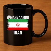 Mahsa Amini Iran Flag Support Womens Rights 11oz C Handle Ceramic Mug