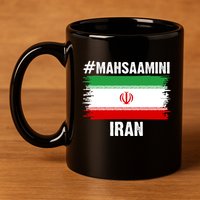 Mahsa Amini Iran Flag Support Womens Rights 11oz C Handle Ceramic Mug