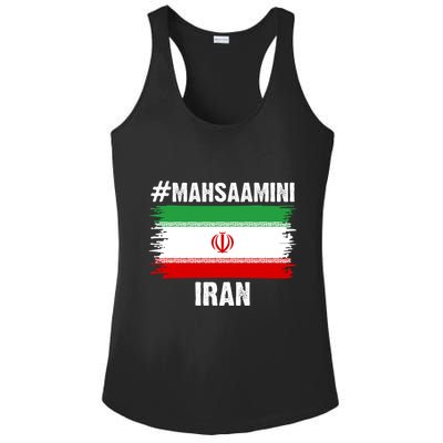 Mahsa Amini Iran Flag Support Womens Rights Ladies PosiCharge Competitor Racerback Tank