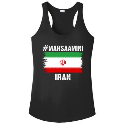 Mahsa Amini Iran Flag Support Womens Rights Ladies PosiCharge Competitor Racerback Tank