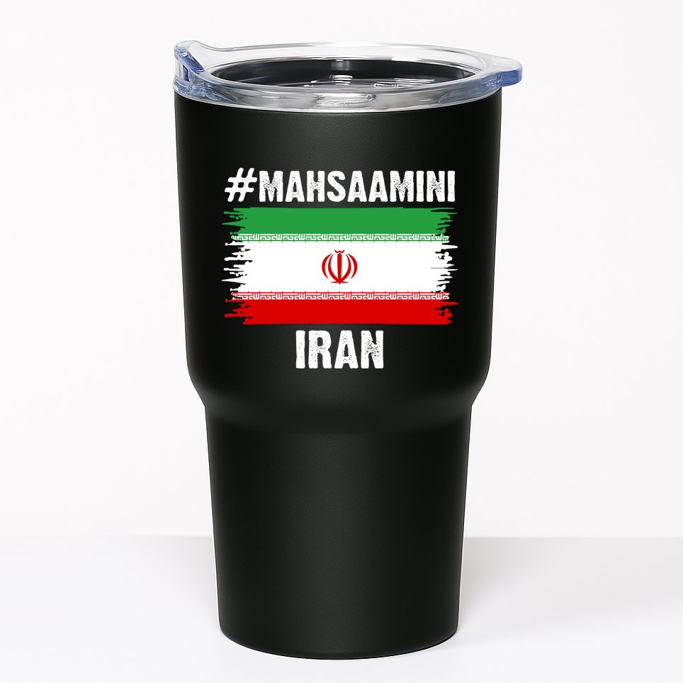 Mahsa Amini Iran Flag Support Womens Rights Tumbler