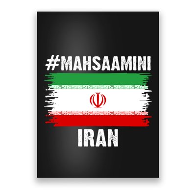 Mahsa Amini Iran Flag Support Womens Rights Poster
