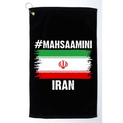 Mahsa Amini Iran Flag Support Womens Rights Golf Towel