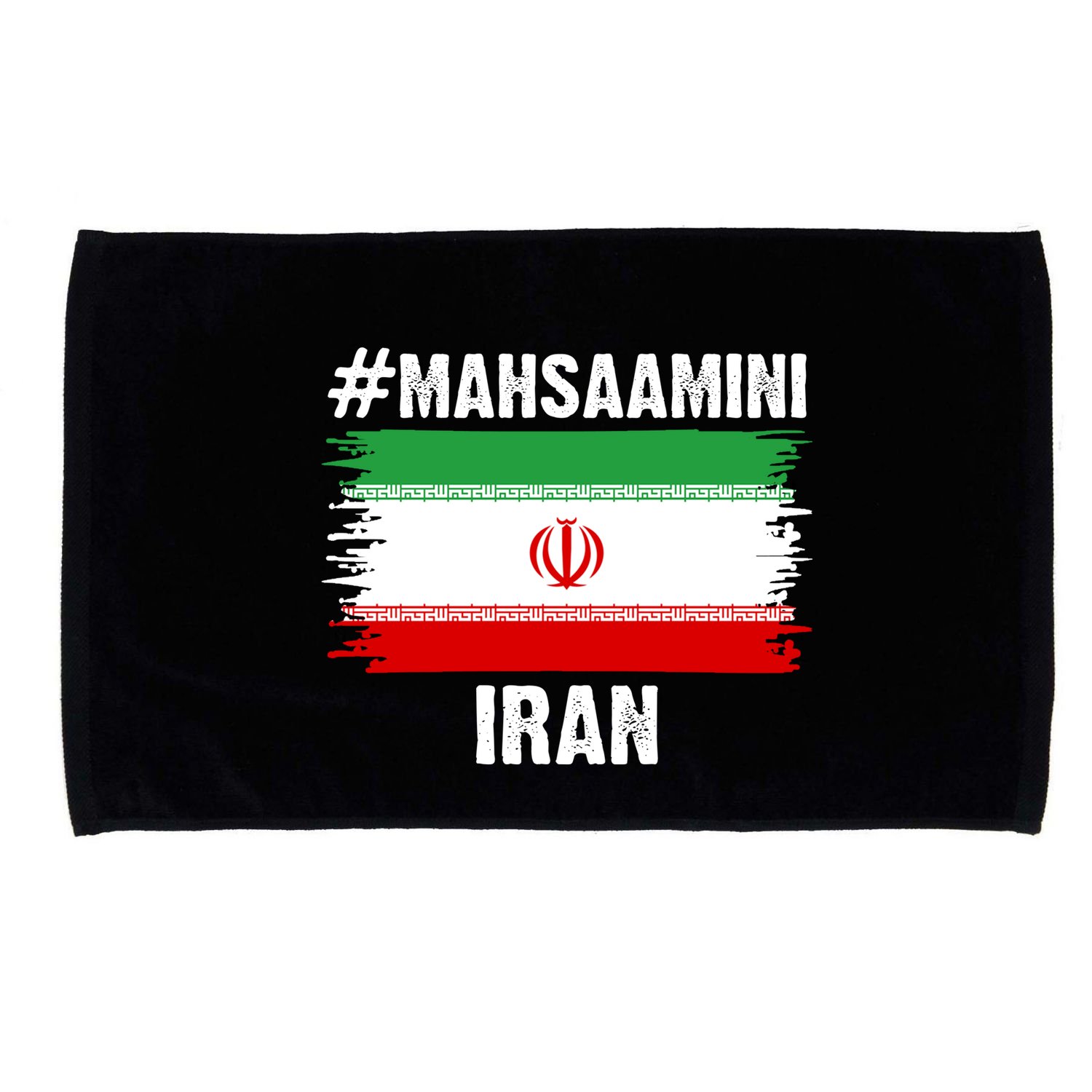 Mahsa Amini Iran Flag Support Womens Rights Microfiber Hand Towel