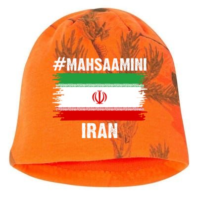 Mahsa Amini Iran Flag Support Womens Rights Kati - Camo Knit Beanie