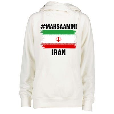 Mahsa Amini Iran Flag Support Womens Rights Womens Funnel Neck Pullover Hood