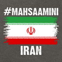 Mahsa Amini Iran Flag Support Womens Rights Cotton Canvas Backpack