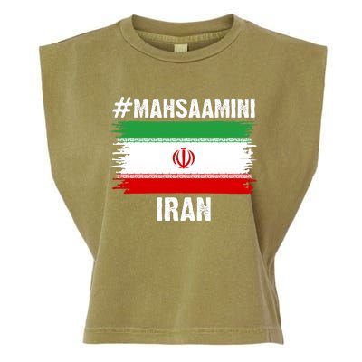 Mahsa Amini Iran Flag Support Womens Rights Garment-Dyed Women's Muscle Tee