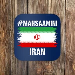 Mahsa Amini Iran Flag Support Womens Rights Coaster