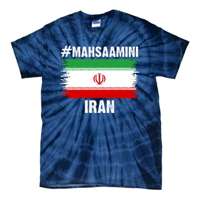 Mahsa Amini Iran Flag Support Womens Rights Tie-Dye T-Shirt