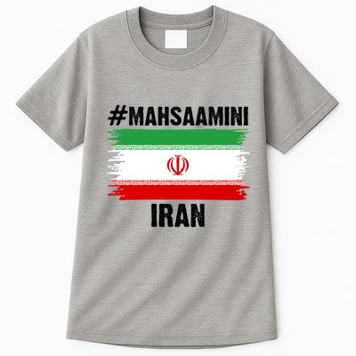 Mahsa Amini Iran Flag Support Womens Rights Tall T-Shirt