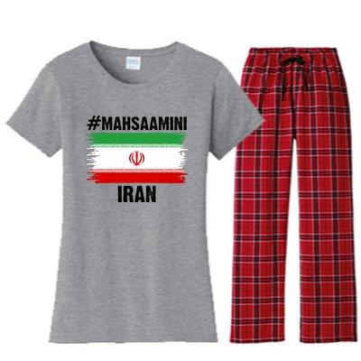 Mahsa Amini Iran Flag Support Womens Rights Women's Flannel Pajama Set