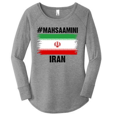 Mahsa Amini Iran Flag Support Womens Rights Women's Perfect Tri Tunic Long Sleeve Shirt