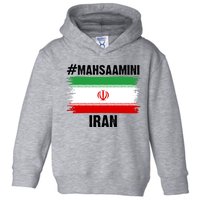 Mahsa Amini Iran Flag Support Womens Rights Toddler Hoodie