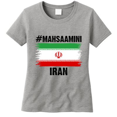 Mahsa Amini Iran Flag Support Womens Rights Womens T-Shirt