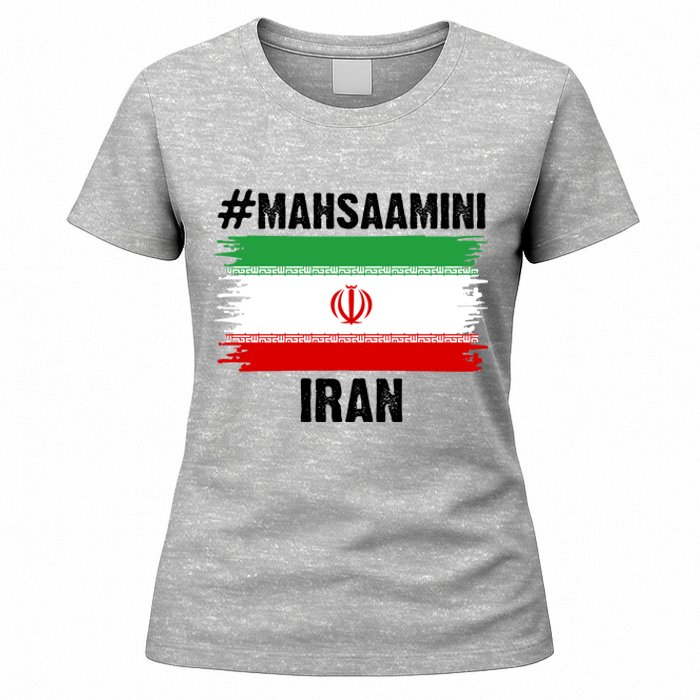 Mahsa Amini Iran Flag Support Womens Rights Women's T-Shirt