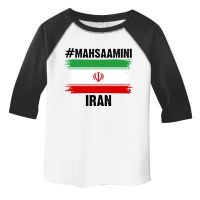 Mahsa Amini Iran Flag Support Womens Rights Toddler Fine Jersey T-Shirt