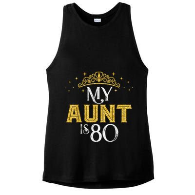 My Aunt Is 80 Years Old 1945 80th Birthday For Aunt Ladies PosiCharge Tri-Blend Wicking Tank